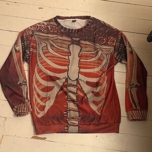 Skeleton Print Sweatshirt